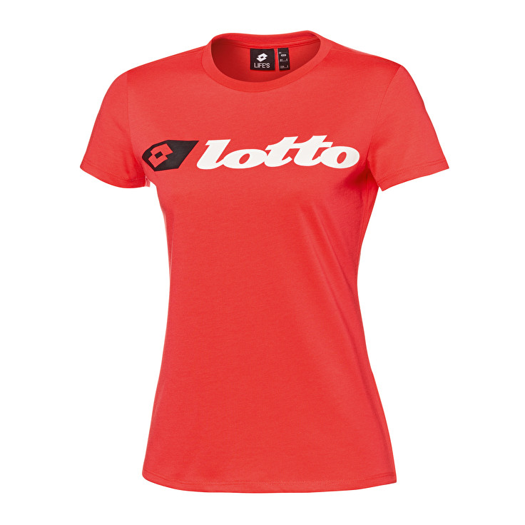Lotto Women's Athletica Due Logo T-Shirts Orange Canada ( IEUG-45061 )